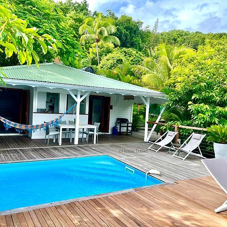 Case Coco Pointe Batterie. Piscine, Vue Mer, 4 P. Deshaies Exterior photo