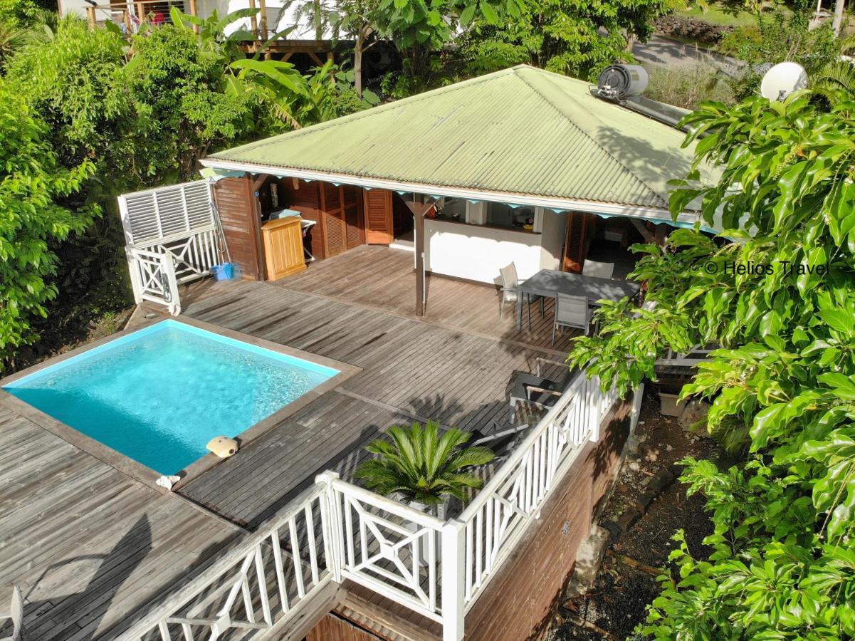 Case Coco Pointe Batterie. Piscine, Vue Mer, 4 P. Deshaies Exterior photo
